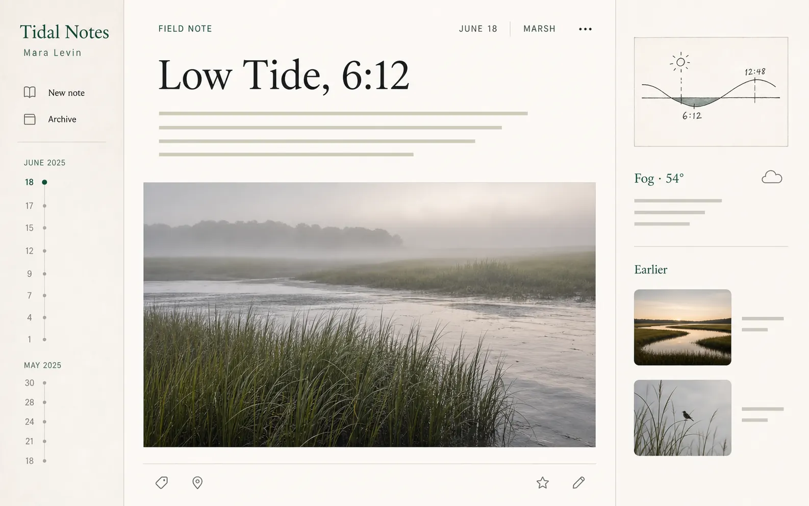 A personal field journal and blog